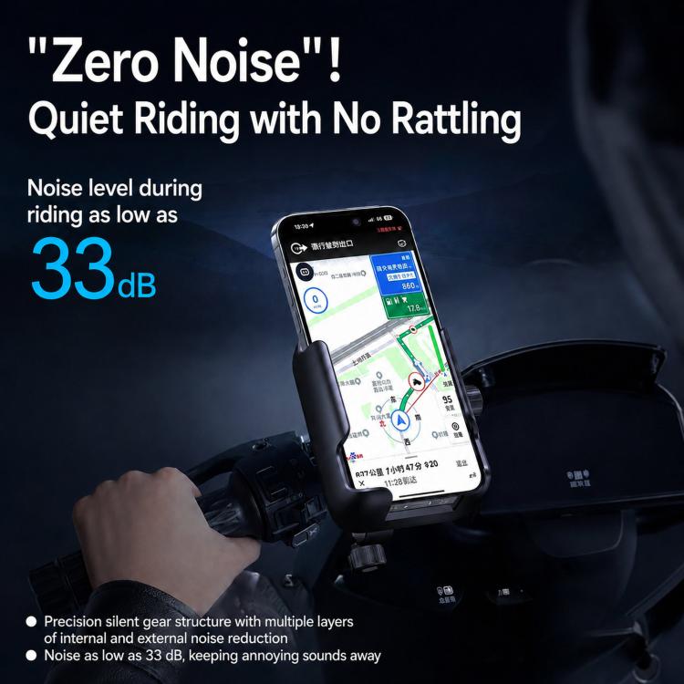 Supporto per cellulare da moto antiurto, portatile, facile da usare, per un accesso immediato al telefono., Handlebar, Rearview Mirror, Three-dimensional