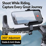 Supporto per cellulare da moto antiurto, portatile, facile da usare, per un accesso immediato al telefono., Handlebar, Rearview Mirror, Three-dimensional