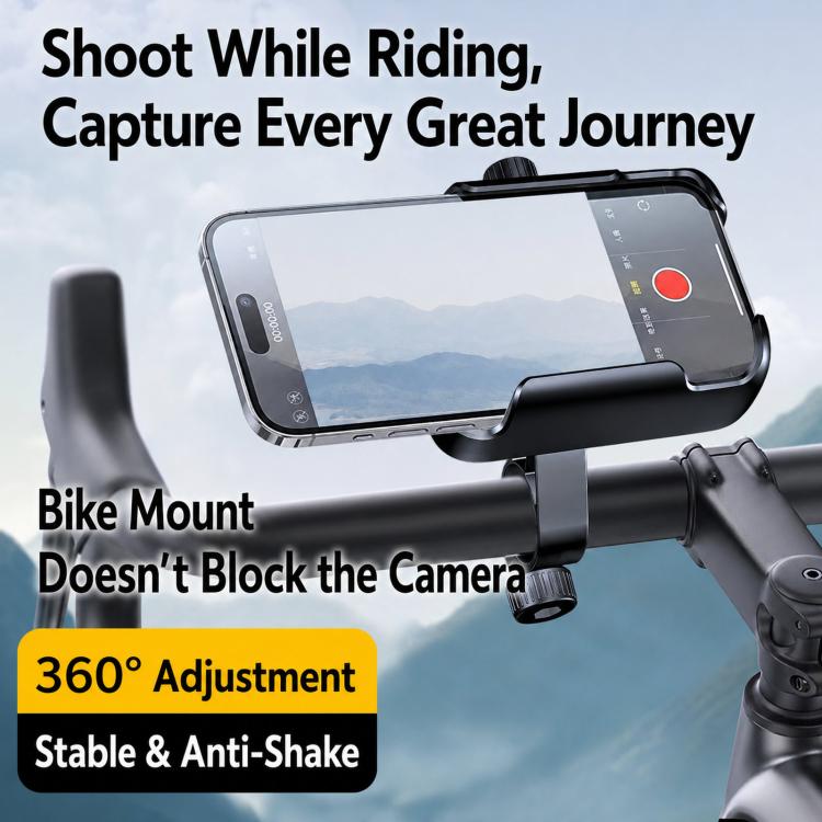 Supporto per cellulare da moto antiurto, portatile, facile da usare, per un accesso immediato al telefono., Handlebar, Rearview Mirror, Three-dimensional