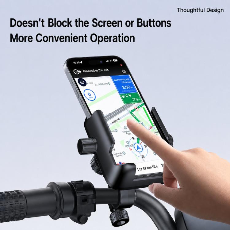 Supporto per cellulare da moto antiurto, portatile, facile da usare, per un accesso immediato al telefono., Handlebar, Rearview Mirror, Three-dimensional