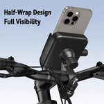 Supporto per cellulare da moto antiurto, portatile, facile da usare, per un accesso immediato al telefono., Handlebar, Rearview Mirror, Three-dimensional