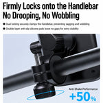 Supporto per cellulare da moto antiurto, portatile, facile da usare, per un accesso immediato al telefono., Handlebar, Rearview Mirror, Three-dimensional