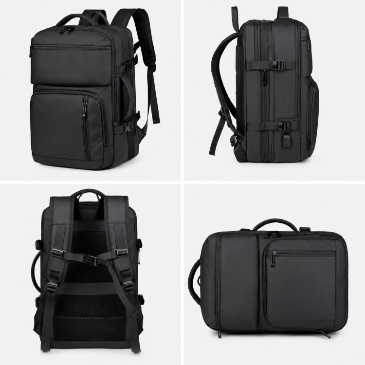 Zaino per laptop espandibile REMOID, resistente all'acqua, ideale per viaggi di lavoro., 9907