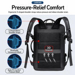 Zaino per laptop espandibile REMOID, resistente all'acqua, ideale per viaggi di lavoro., 9907