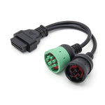 Cavo adattatore per camion a 9+6 pin, strumento di diagnostica OBD J1939 / J1708 / J1587, 9+6 Pin