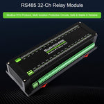 Modulo relè Waveshare Modbus RTU a 32 canali con interfaccia RS485 e circuiti di protezione e isolamento multipli., 25140