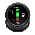 ZOPROUD IS811F 12/24V 52mm Indicatore livello carburante auto modificato con LED per veicoli, Car Fuel Gauge