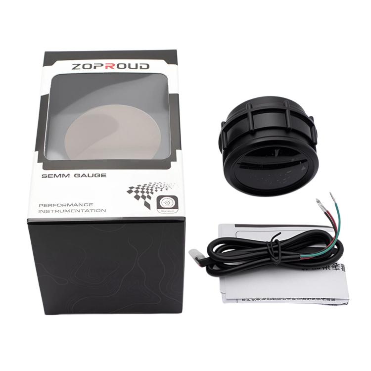 ZOPROUD IS811F 12/24V 52mm Indicatore livello carburante auto modificato con LED per veicoli, Car Fuel Gauge