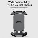 Supporto per telefono da moto BUDK T02 rinforzato e retrattile, antiurto, per bicicletta, ideale per la navigazione all'aperto., Rearview Mirror Black, Rearview Mirror Black Orange, Handlebar Black, Handlebar Black Orange