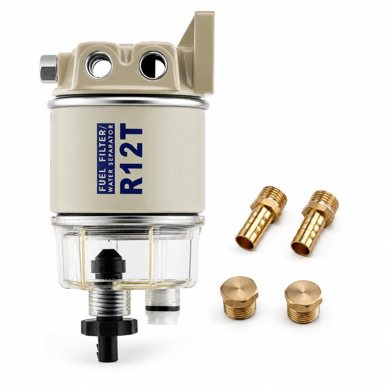 Separatori olio-acqua marini R12T per piccoli motori, autocisterne, petroliere e motoscafi.