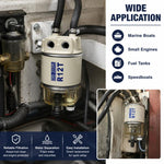 Separatori olio-acqua marini R12T per piccoli motori, autocisterne, petroliere e motoscafi.