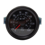 Manometro meccanico per pressione pneumatici auto da 52 mm con rilevamento diretto e doppia scala., Air Pressure Gauge