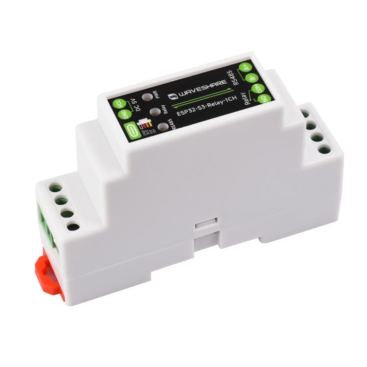 Modulo relè WiFi industriale a 1 canale Waveshare 32152 per ESP32-S3, supporta il controllo tramite WiFi, Bluetooth e RS485., 32152