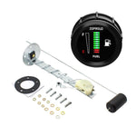 ZOPROUD IS0811FZ Indicatore livello carburante da 52 mm, 12/24 V, per auto modificate, con LED., With Oil Floater, With 304 Stainless Steel Oil Floater