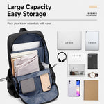 Zaino sottile REMOID per laptop, resistente all'acqua, ideale per viaggi e gite di un giorno.