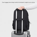Zaino sottile REMOID per laptop, resistente all'acqua, ideale per viaggi e gite di un giorno.