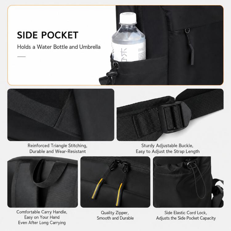 Zaino sottile REMOID per laptop, resistente all'acqua, ideale per viaggi e gite di un giorno.