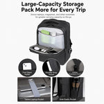 Zaino impermeabile REMOID per laptop, ideale per viaggi di lavoro e tempo libero, con porta di ricarica USB.