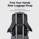 Zaino impermeabile REMOID per laptop, ideale per viaggi di lavoro e tempo libero, con porta di ricarica USB.