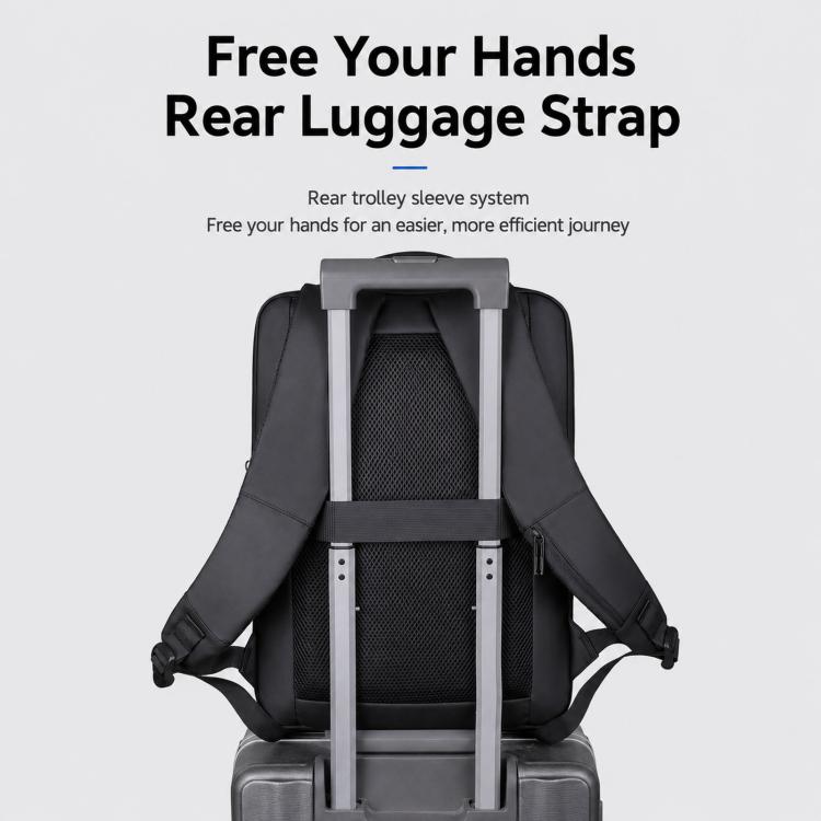 Zaino impermeabile REMOID per laptop, ideale per viaggi di lavoro e tempo libero, con porta di ricarica USB.