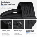 Zaino impermeabile REMOID per laptop, ideale per viaggi di lavoro e tempo libero, con porta di ricarica USB.