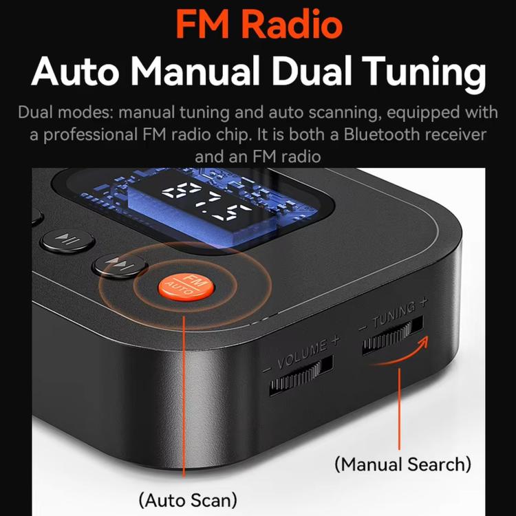 Adattatore radio FM Bluetooth, ricevitore Bluetooth 6.0, lettore USB in stile Cyber-Mecha
