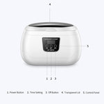GT SONIC GT-F5 Pulitore a ultrasuoni visibile con display LED del tempo, dispositivo di lavaggio per la rimozione della polvere e la sterilizzazione, UK Plug, EU Plug, US Plug