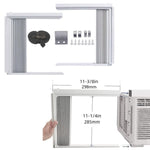 Pannelli laterali per condizionatori a finestra con telaio, kit di pannelli di ricambio isolanti a soffietto., Single Layer - Fits 5000 BTU, White, Single Layer - Fits 5000 BTU, Black, Double Layer - Fits 5000 BTU, White                                ...