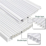 Pannelli laterali per condizionatori a finestra con telaio, kit di pannelli di ricambio isolanti a soffietto., Single Layer - Fits 5000 BTU, White, Single Layer - Fits 5000 BTU, Black, Double Layer - Fits 5000 BTU, White                                ...