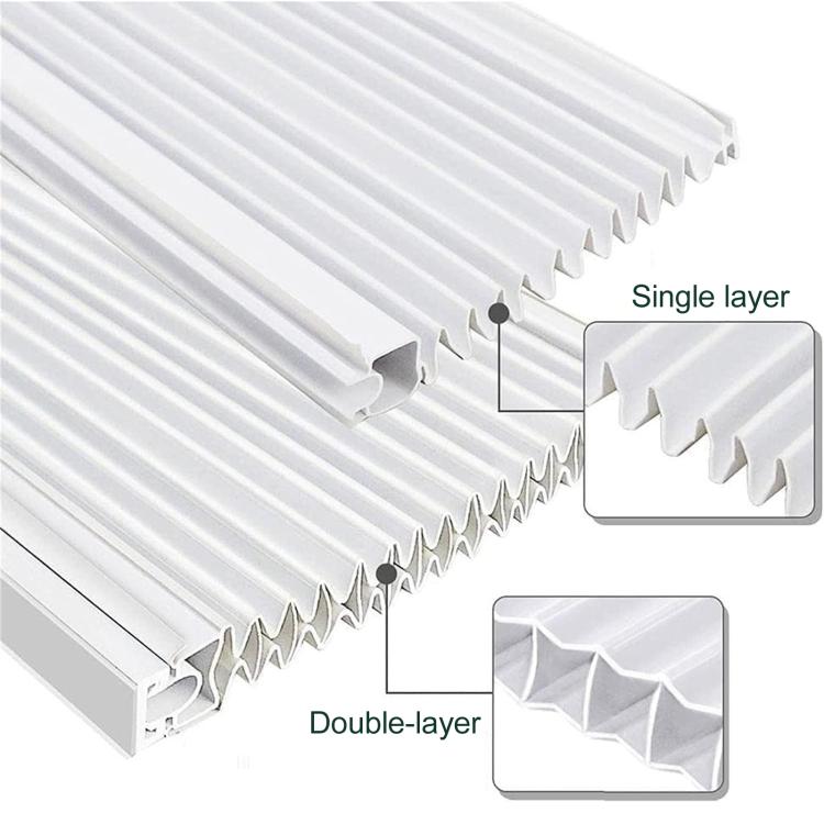 Pannelli laterali per condizionatori a finestra con telaio, kit di pannelli di ricambio isolanti a soffietto., Single Layer - Fits 5000 BTU, White, Single Layer - Fits 5000 BTU, Black, Double Layer - Fits 5000 BTU, White                                ...