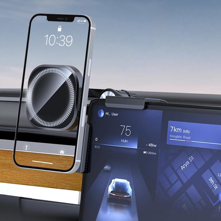 Supporto magnetico a morsetto per telefono da auto