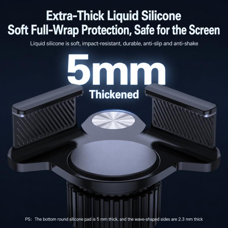 Supporto magnetico a morsetto per telefono da auto, con fissaggio a schermo flottante, compatibile con schermi da 10 a 21 mm., TY01-69