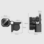 Supporto magnetico a morsetto per telefono da auto, con fissaggio a schermo flottante, compatibile con schermi da 10 a 21 mm., TY01-69