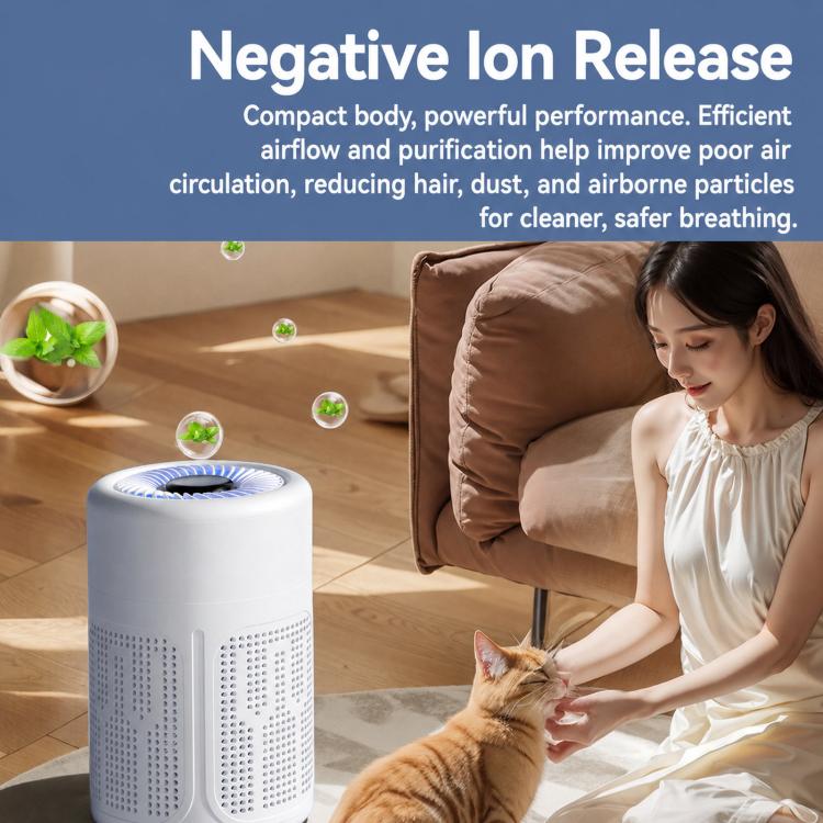Purificatore d'aria a ioni negativi MC-K01 USB per uso domestico, con filtro per la rimozione di formaldeide e odori., MC-K01