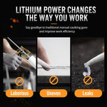 COOFIX - Utensile per stuccatura regolabile a 6 velocità, applicatore di sigillante portatile a ritrazione automatica., No Battery & Charger