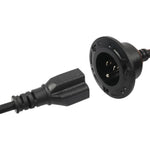 Spina di alimentazione CA NEMA 5-15P da 20 A con doppio cavo sdoppiatore a Y per camper e roulotte, spina USA., Power Inlet Cord Only, with DIY Installation Kit