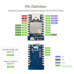Scheda di sviluppo Waveshare ESP32-C5-Zero Mini con processore RISC-V a 32 bit, No Pin Header, Pin Header Soldering