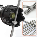 Adattatore per estrattore di dadi con gambo esagonale per trapano elettrico, Aluminum, Plastic