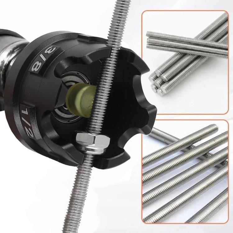 Adattatore per estrattore di dadi con gambo esagonale per trapano elettrico, Aluminum, Plastic