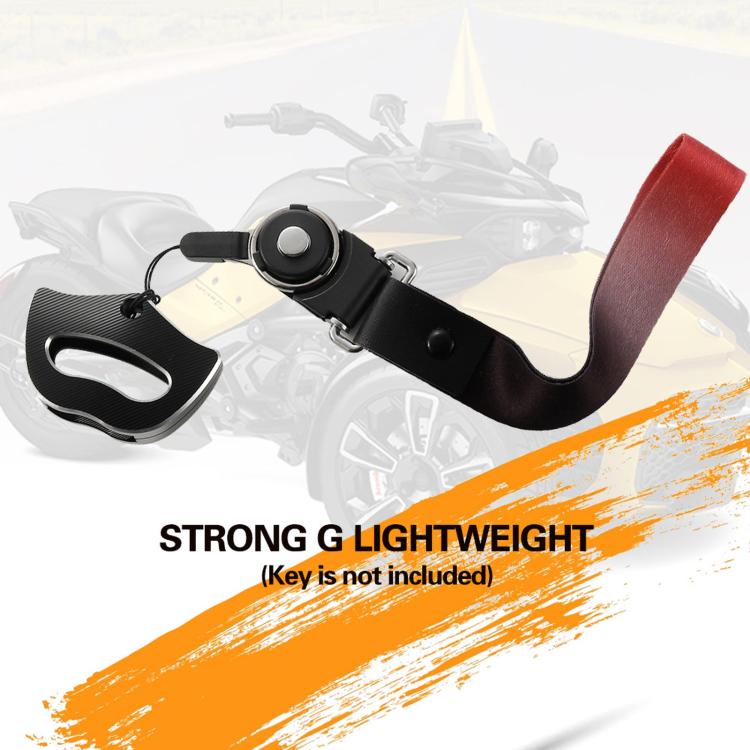 Portachiavi in lega di alluminio con cordino per Can-Am Spyder