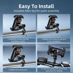 Motorcycle Bicycle Shock-absorbing Adjustable Mobile Phone Holder