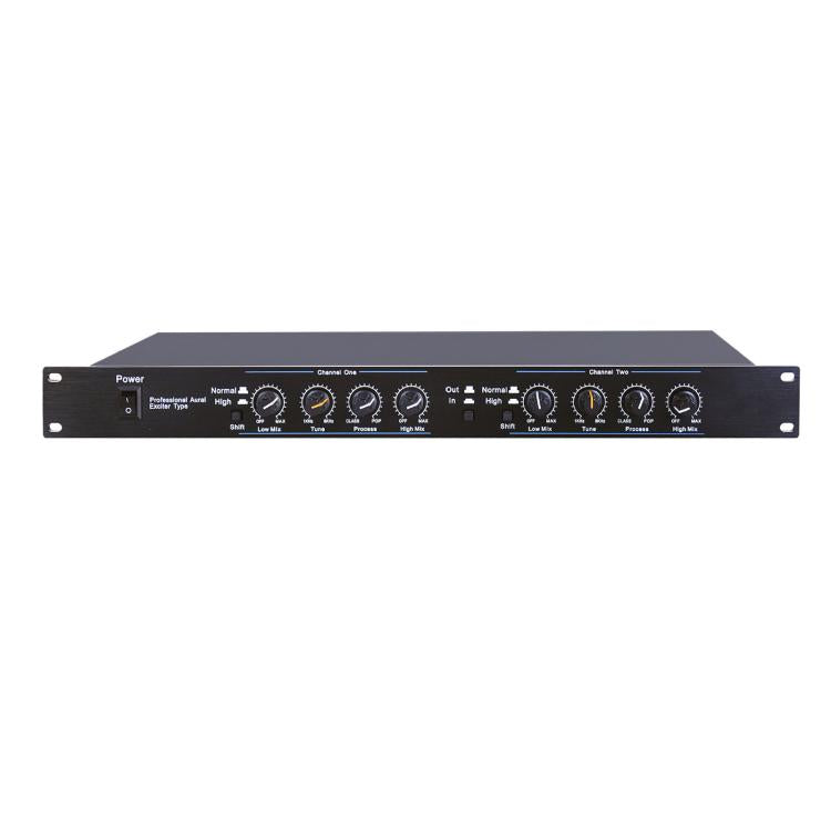 Processore audio professionale Aural Exciter a doppio canale, montabile su rack 1U, con riverbero DSP e spina europea., EX3000