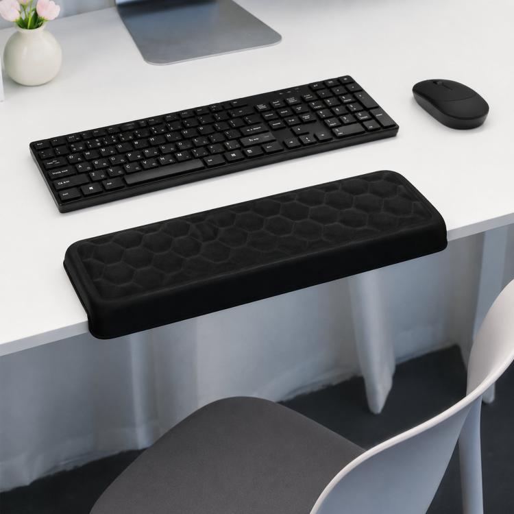 Supporto per gomito a forma di L per scrivania, poggiapolsi ergonomico per tastiera, cuscino antiscivolo in morbida schiuma per il bordo della scrivania