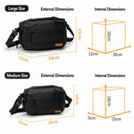 Borsa a tracolla per fotocamera, impermeabile, leggera, da portare a spalla o a tracolla, custodia messenger, Cwatcun D325 Medium, Cwatcun D325 Large