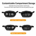 Borsa a tracolla per fotocamera, impermeabile, leggera, da portare a spalla o a tracolla, custodia messenger, Cwatcun D325 Medium, Cwatcun D325 Large