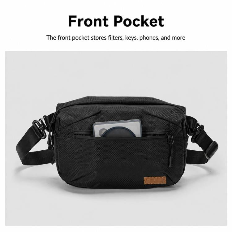 Borsa a tracolla per fotocamera, impermeabile, leggera, da portare a spalla o a tracolla, custodia messenger, Cwatcun D325 Medium, Cwatcun D325 Large