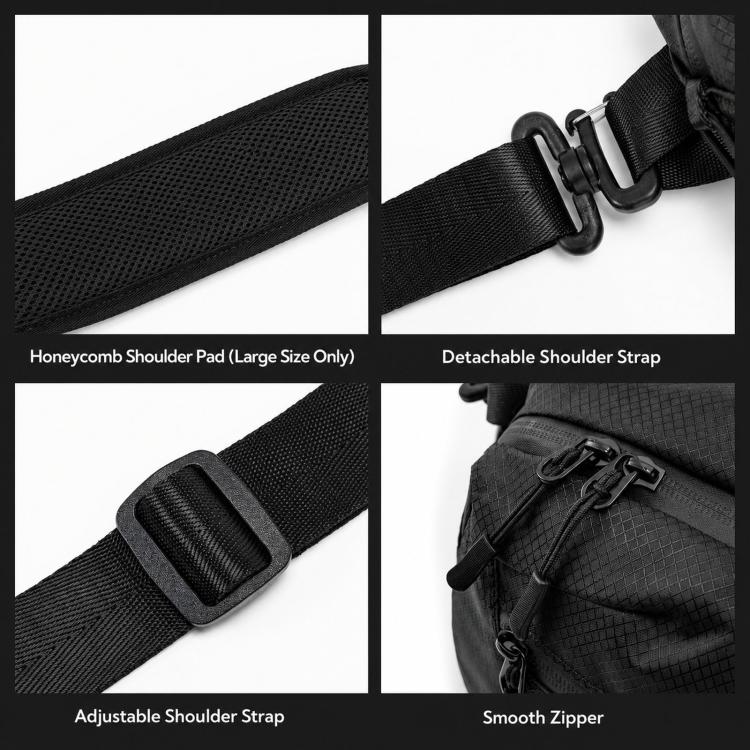 Borsa a tracolla per fotocamera, impermeabile, leggera, da portare a spalla o a tracolla, custodia messenger, Cwatcun D325 Medium, Cwatcun D325 Large