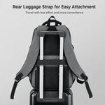 Zaino per laptop da viaggio/lavoro REMOID 9022B, resistente all'acqua, di grandi dimensioni, con porta USB.