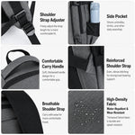 Zaino per laptop da viaggio/lavoro REMOID 9022B, resistente all'acqua, di grandi dimensioni, con porta USB.