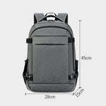Zaino per laptop da viaggio/lavoro REMOID 9022B, resistente all'acqua, di grandi dimensioni, con porta USB.